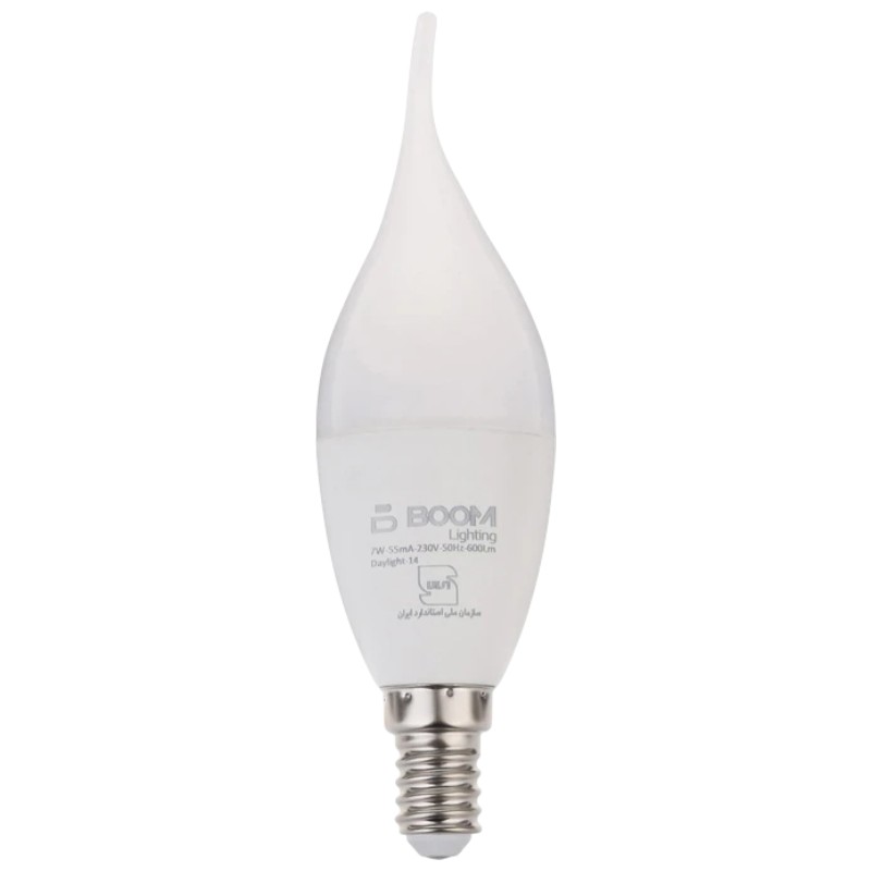 لامپ ال ای دی 7 وات بوم لایتینگ E14 استاندارد ضمانت تا 1406/01