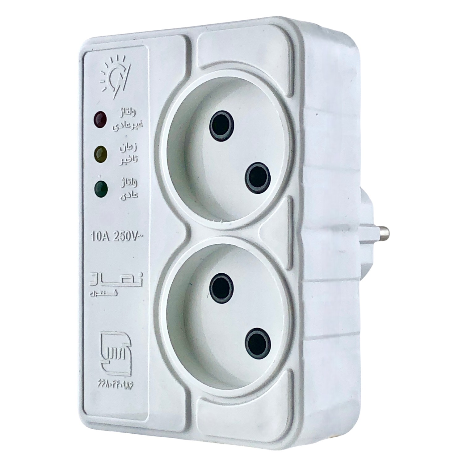 محافظ ولتاژ نماد کنترل مخصوص ظرفشویی و لباسشویی مدل دیواری 16 آمپر 3500 ولت آمپر